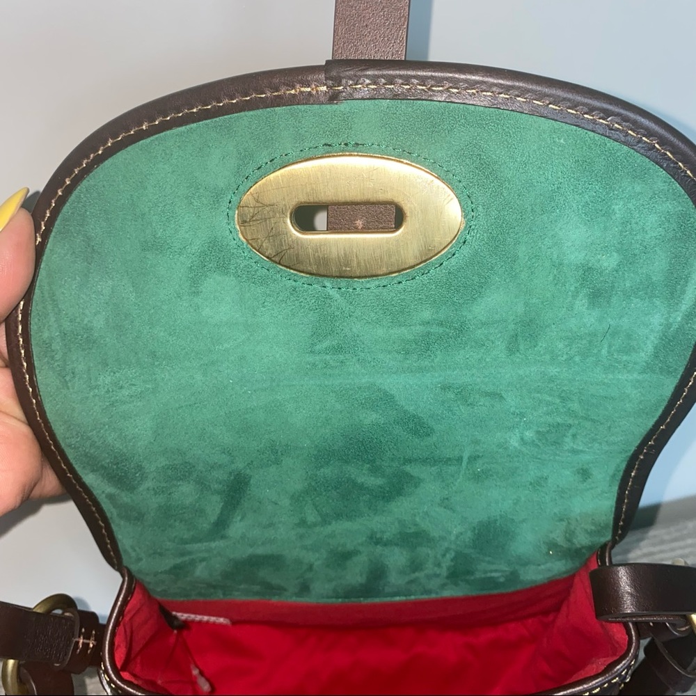 **RARE SAMPLE BAG*** Dooney  & Bourke Croc Print Leather Crossbody Purse - Picture 11 of 16
